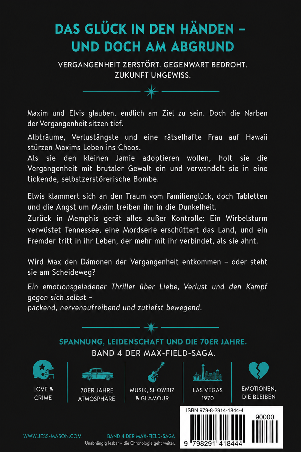 MAX FIELD – Band 4: Am Abgrund| Romantic Thriller von Jess Mason