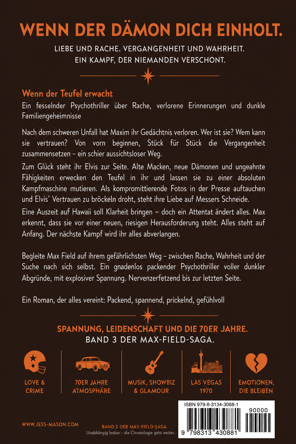 MAX FIELD – Band 3: Das verlorene Leben | Romantic Thriller von Jess Mason